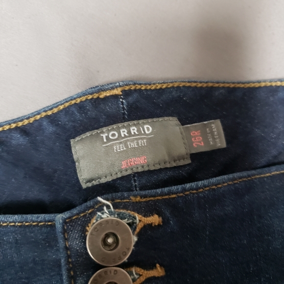 Sold Elsewhere-Torrid Super Soft Dark Wash Jegging - Picture 6 of 6